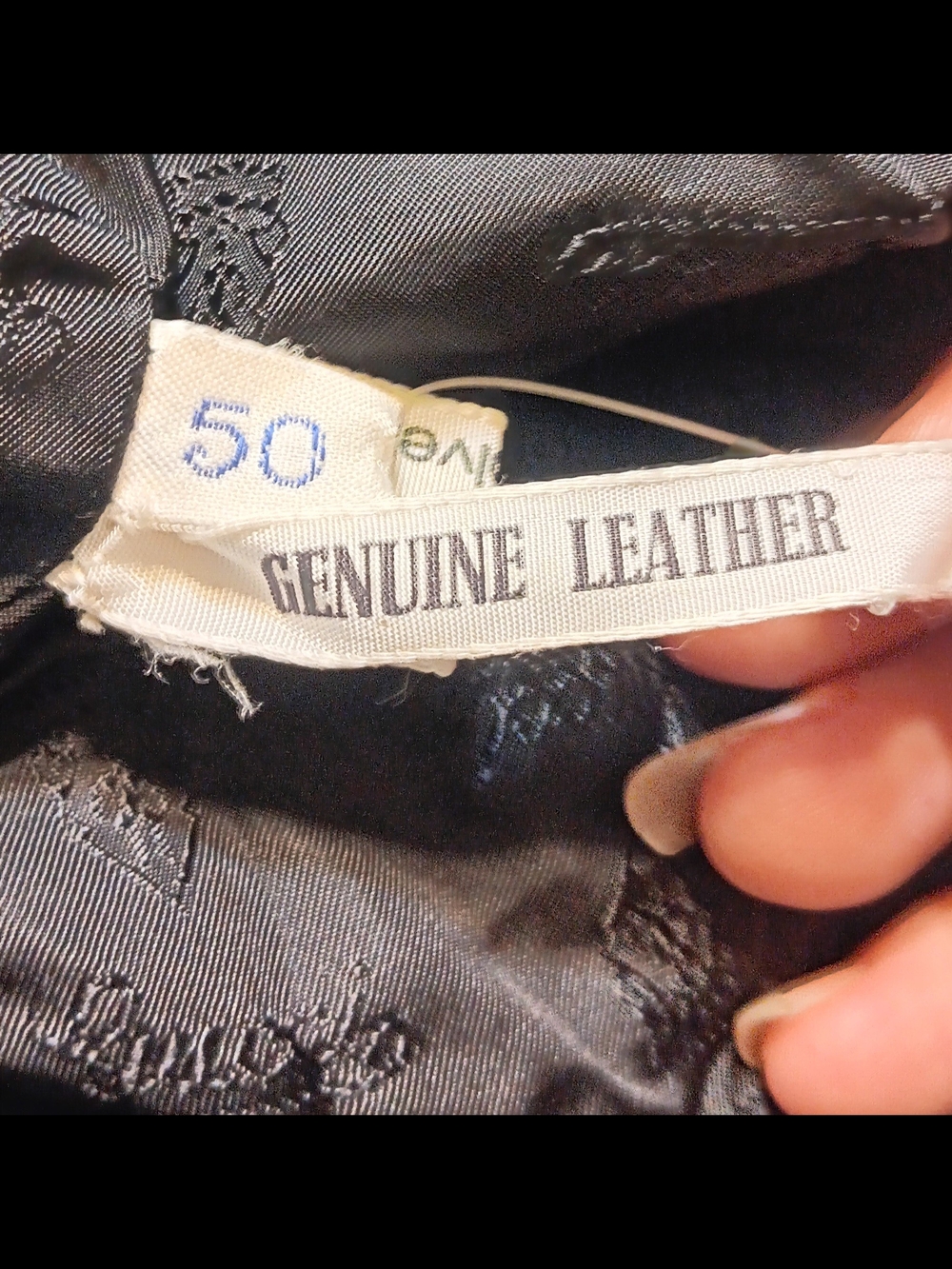 Gucci Black Satin-Lined Leather Pants with Embroidered Label W. 32. L 42 - Picture 9 of 10